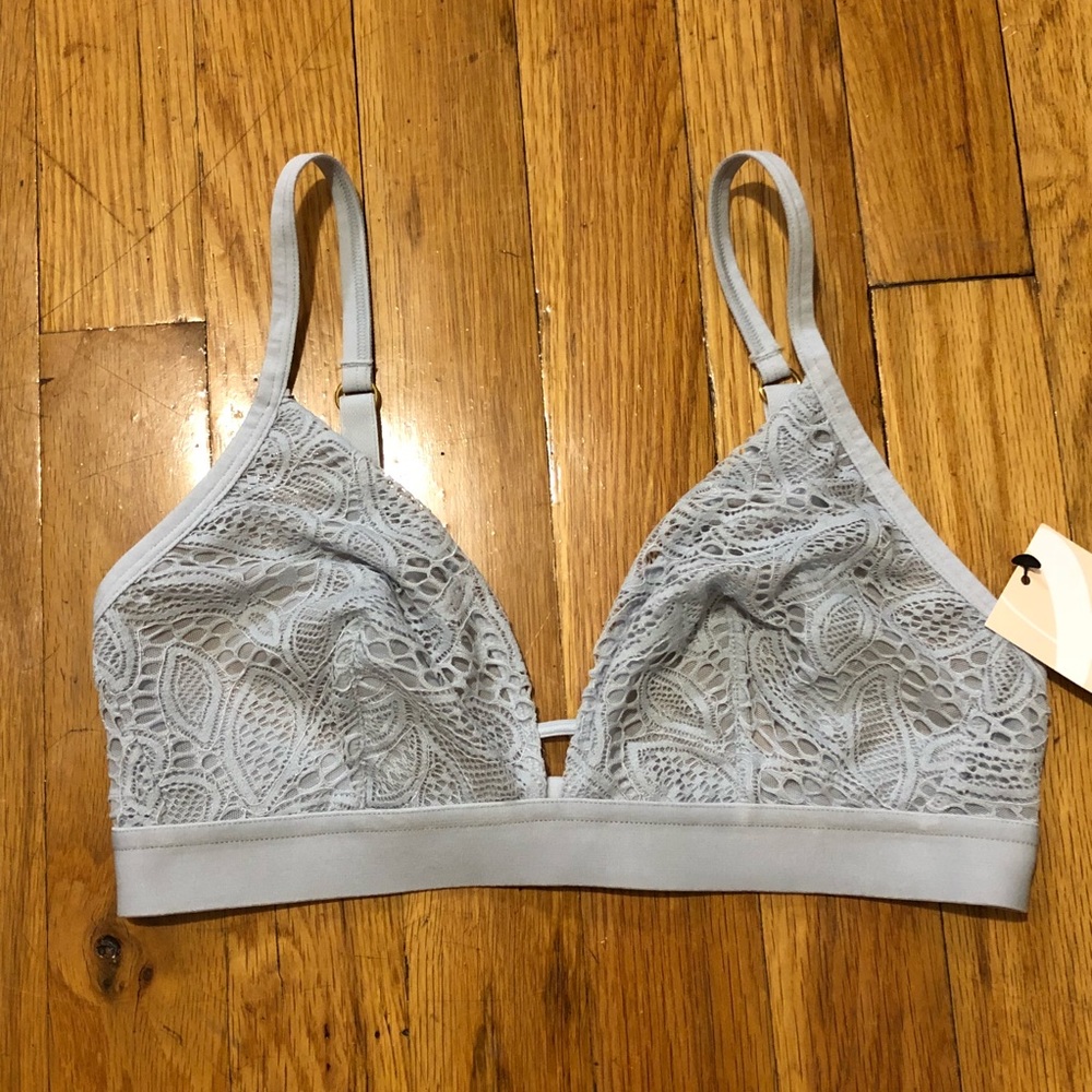 Lively Palm Lace Bralette Small